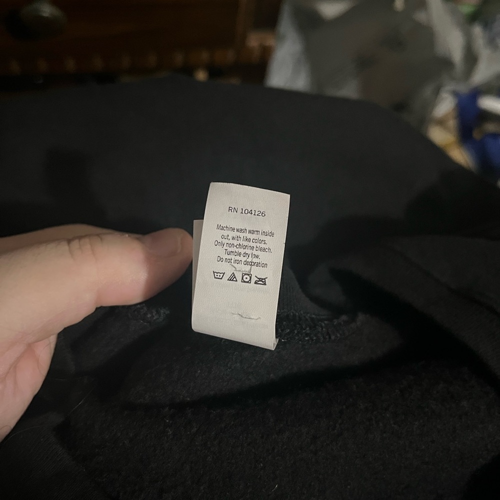 XXXL Tultex Black Crewneck Sweatshirt - Picture 5 of 6